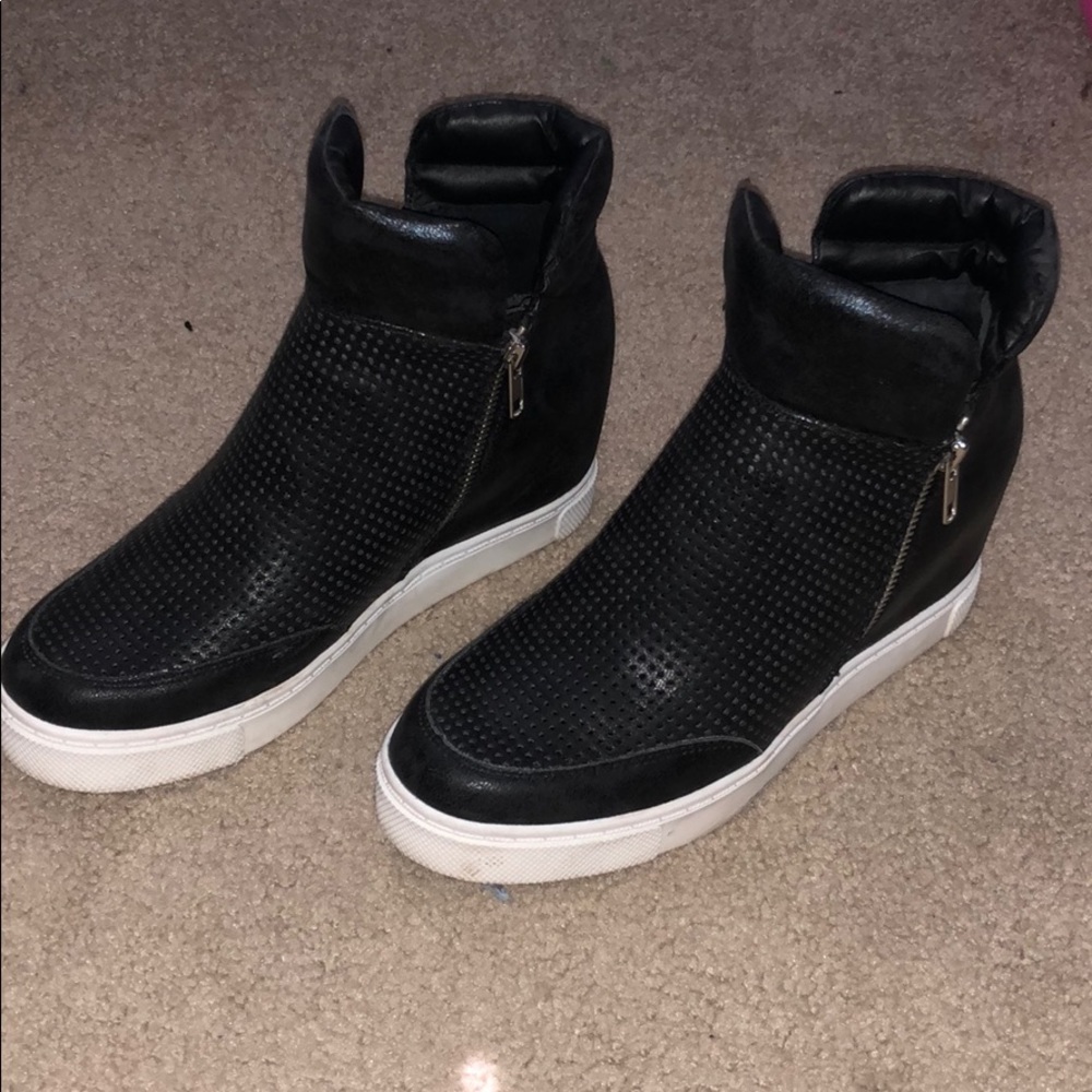 Work once Steve Madden wedge black